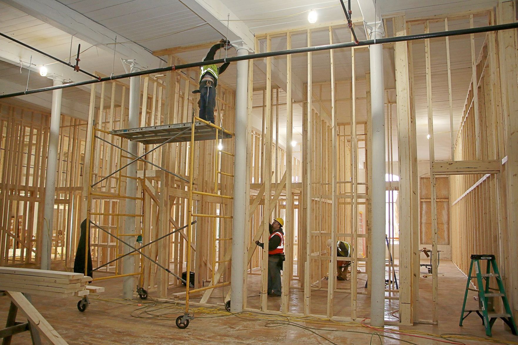 Apartments take shape in Blue Bell building